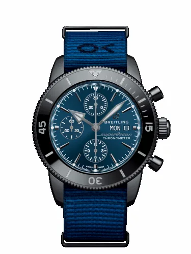 Breitling Superocean Heritage II Chronograph 44 Outerknown Stainless Steel / Blue / Econyl M133132A1C1W1 (aka: M133132A/CA18/118W/M22BASA.6)